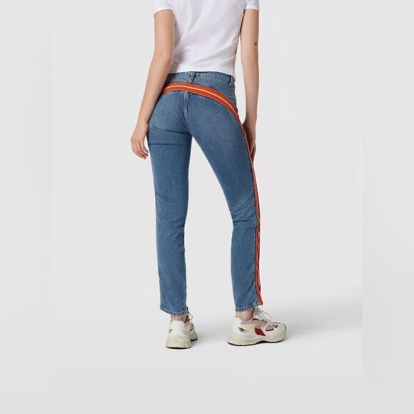 Diesel NWT D-VISION EMAT Straight Leg Denim Jeans Size 28 - Picture 5 of 11